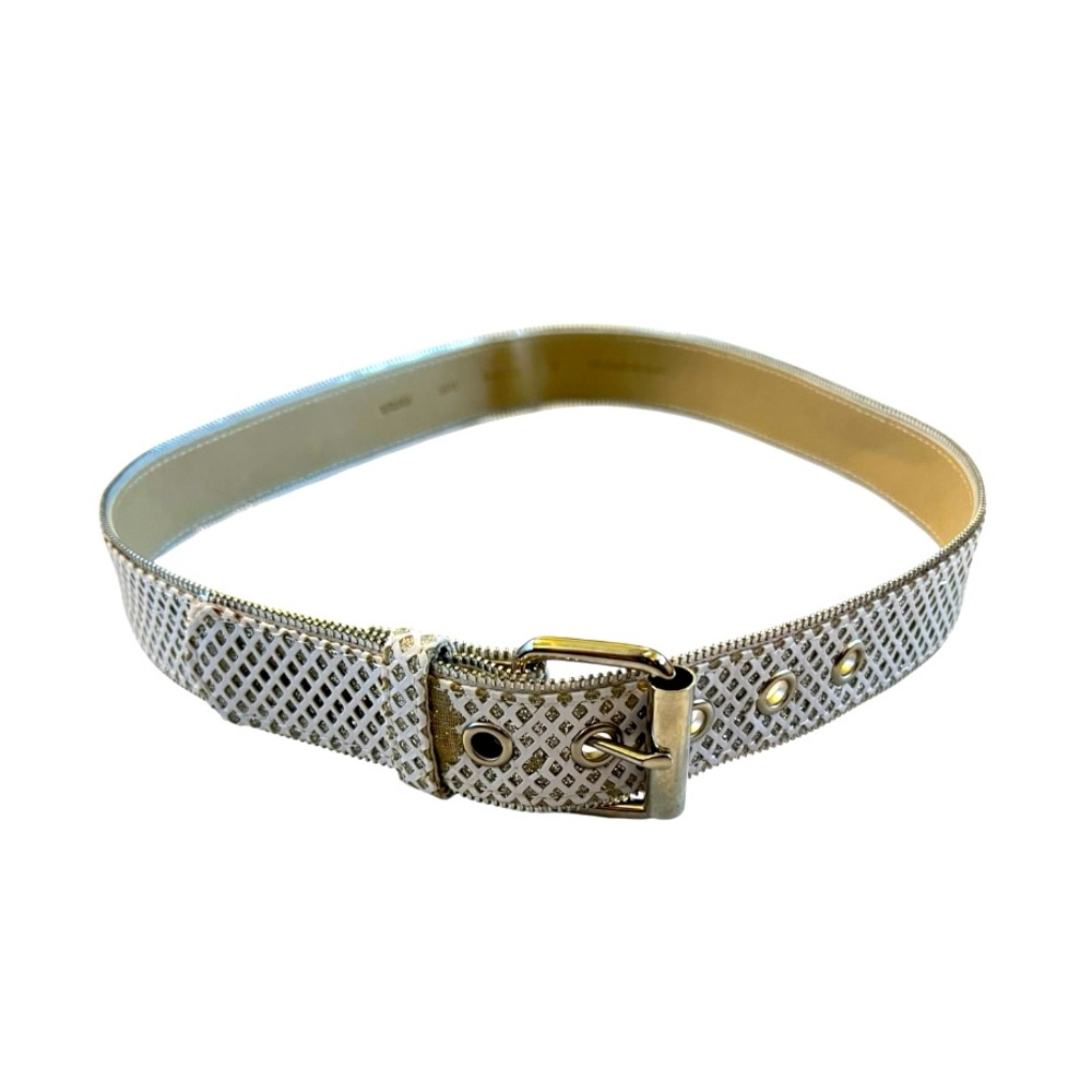 Relic Cream and Silver Chevron Belt M